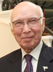 Pakistan's national security advisor Sartaj Aziz
